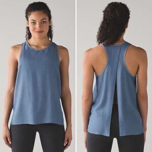 Lululemon NWT All Tied Up Tank (Tencel) in Blue Denim Size 10